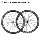 ELITEWHEELS PE ультралегкие гравийные углеродные колесные диски Углеродные спицы производительность гоночные колеса 40 50 мм Обод Глубина керамический подшипник концентратор