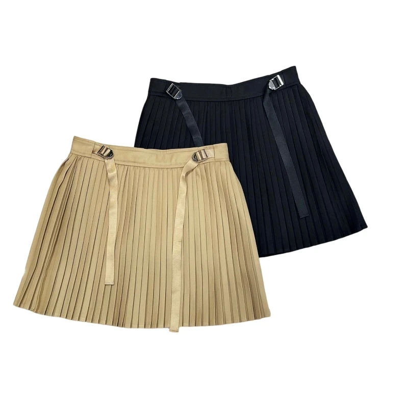 Новинка Высококачественная плиссированная юбка верхняя на ощупь Женская