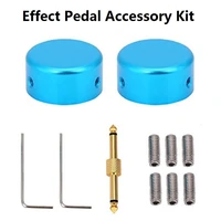 2pcs guitar effect foot cap and 1pc guitar effect pedal connector generic guitar effect pedal accessory kit
