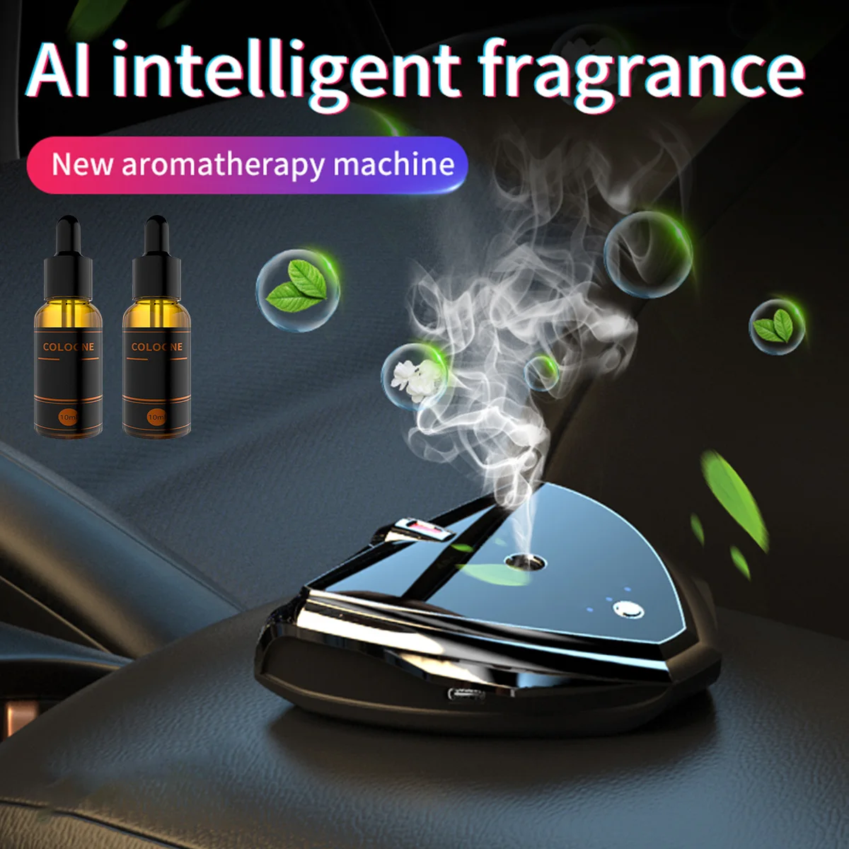 

new Car Air Freshener Intelligent Aromatherapy Essential Oil Diffuser Portable Mist Humidifier with 3 Spray Modes Perfume Air