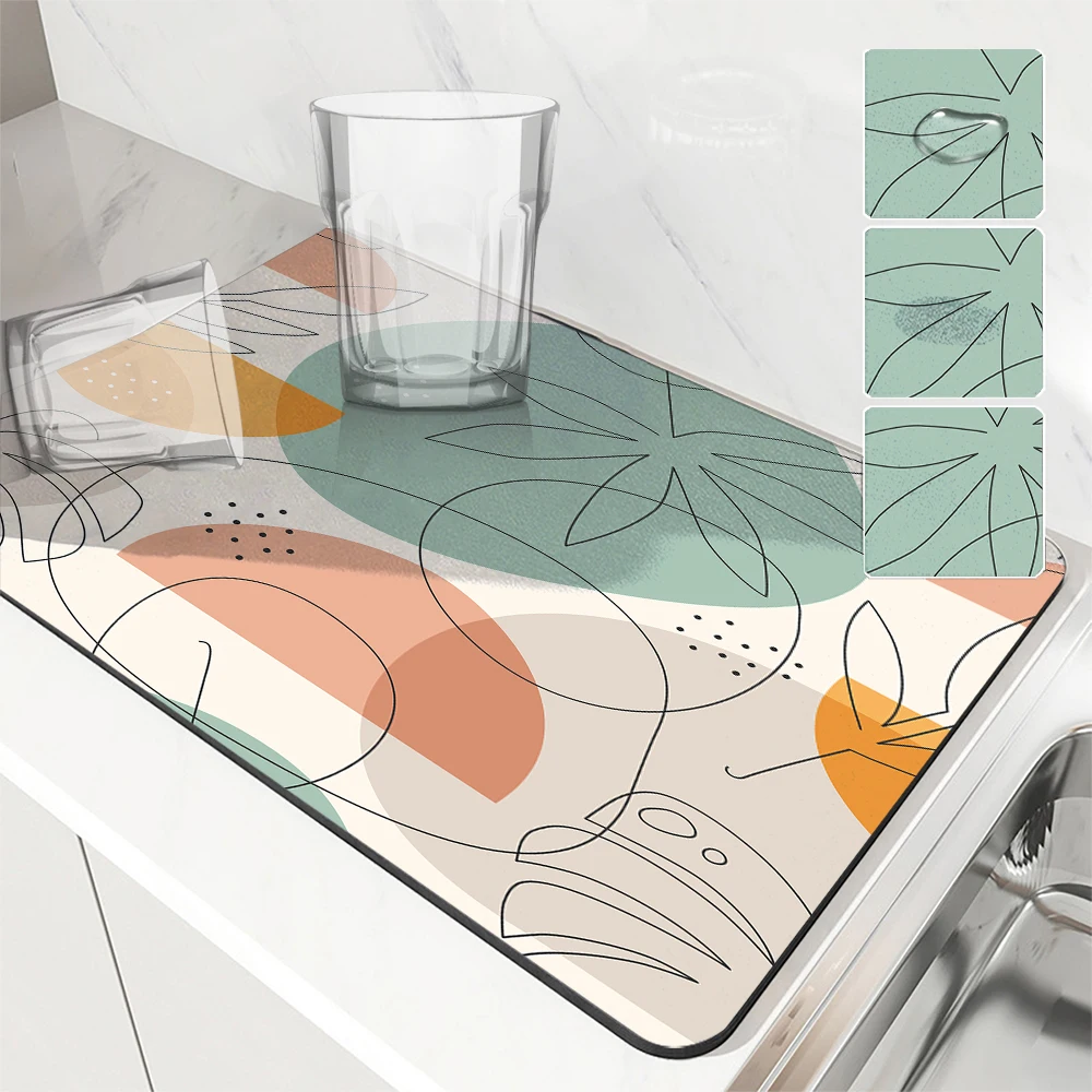 Противоскользящий Быстросохнущий коврик для ванной