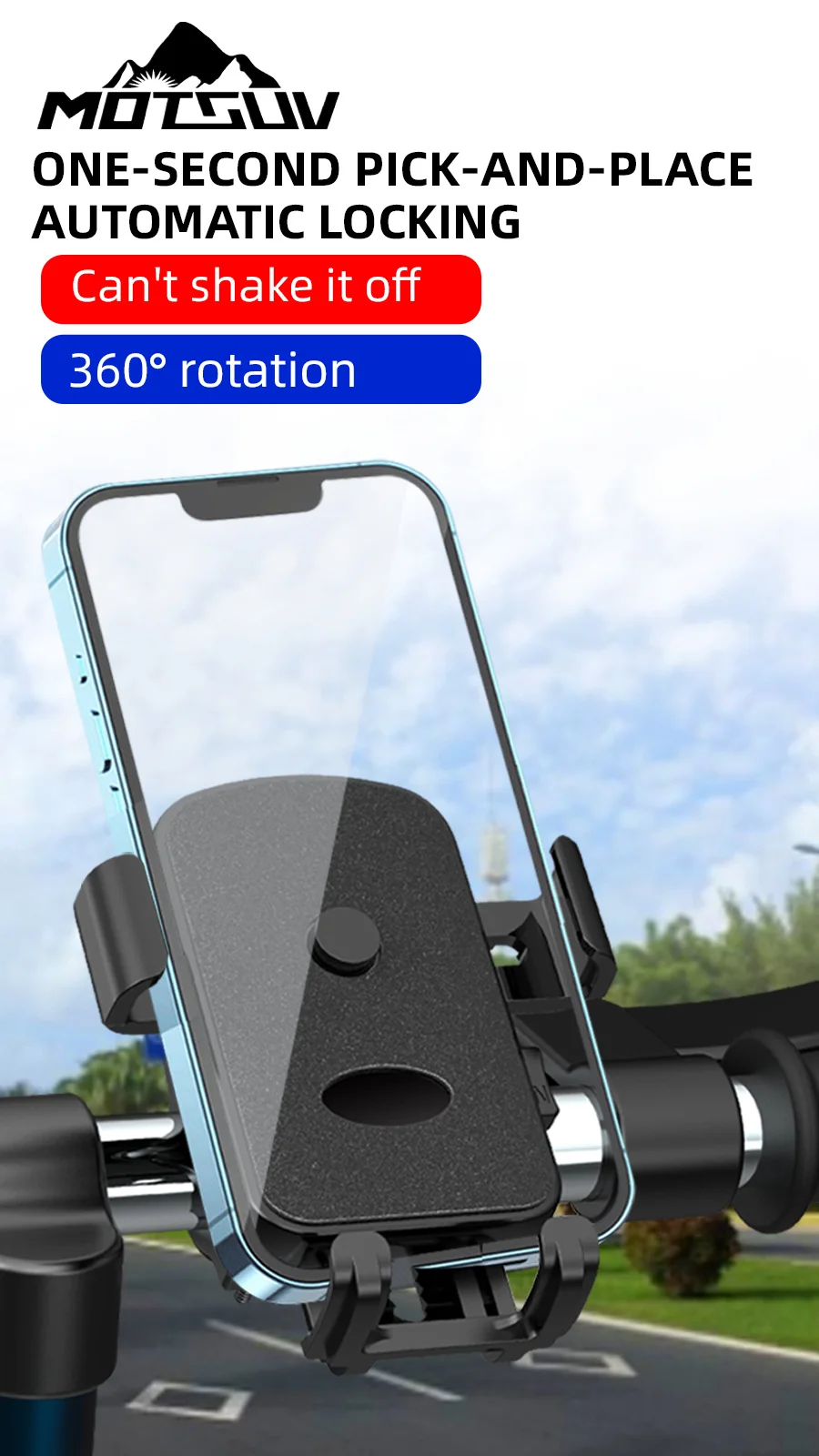 

Universal MTB Road Bike Ride Fall Prevention Safety Protection Mobile Phone Rack Liberation Let Go Out Riding Essential Bicycle