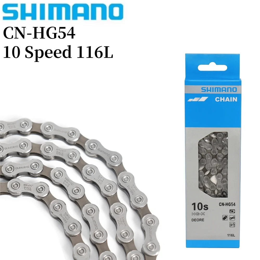 SHIMANO CN HG54 10-скоростная велосипедная цепь 10S 10V 116L звено для велосипедных цепей MTB