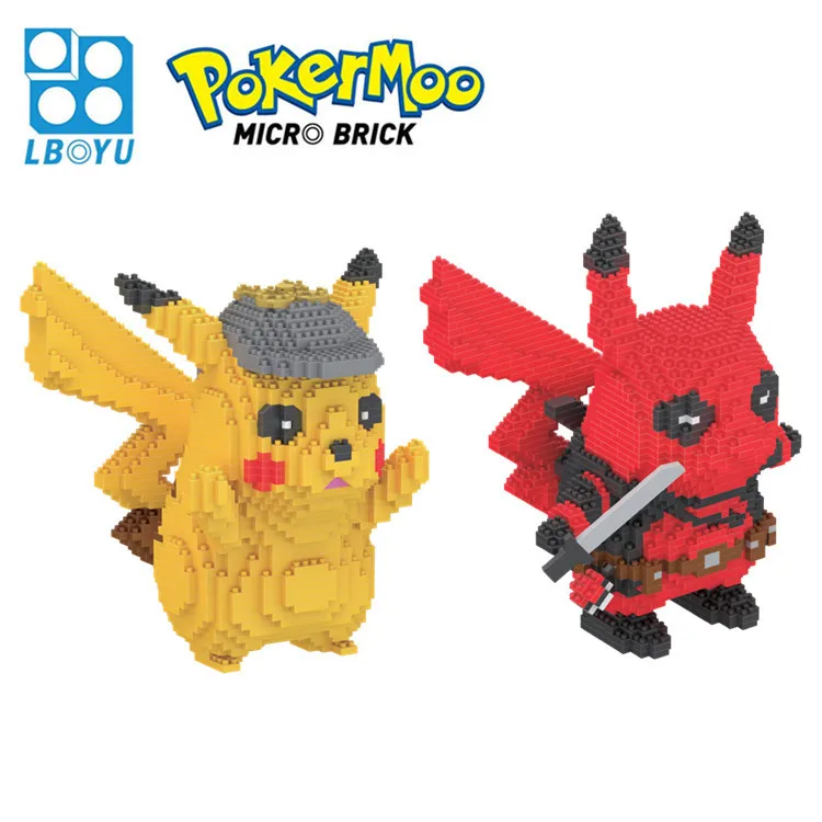 

Tiny Particles Assembling Toys Building Blocks Cartoon Pokémon