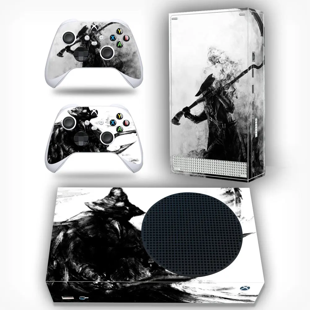 Стикеры в стиле Xbox серии S с 2 контроллерами