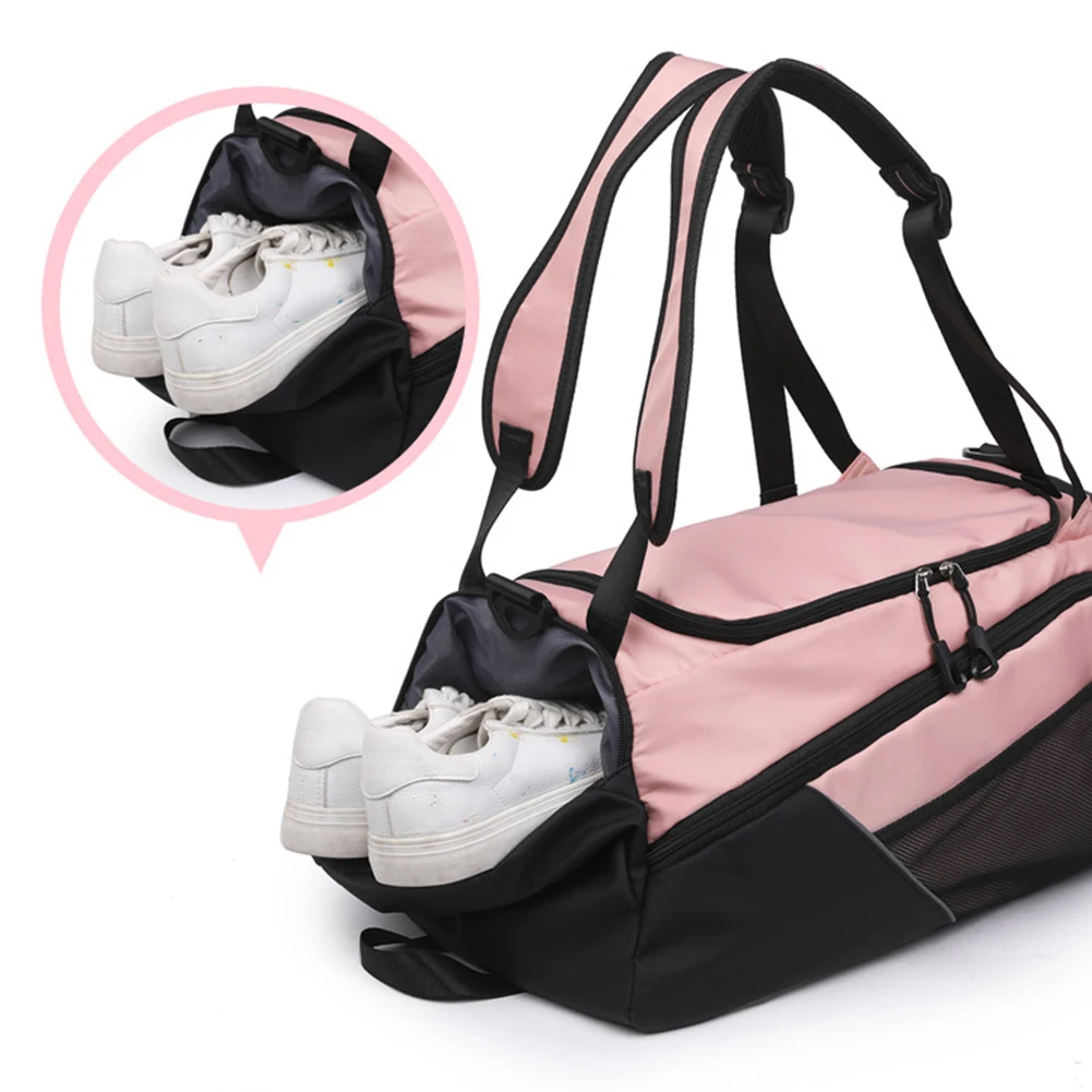 

Спортивный рюкзак из ткани Оксфорд, вместительные портативные сумки для спортзала с отделением для обуви, многофункциональный износостойкий для путешествий и плавания