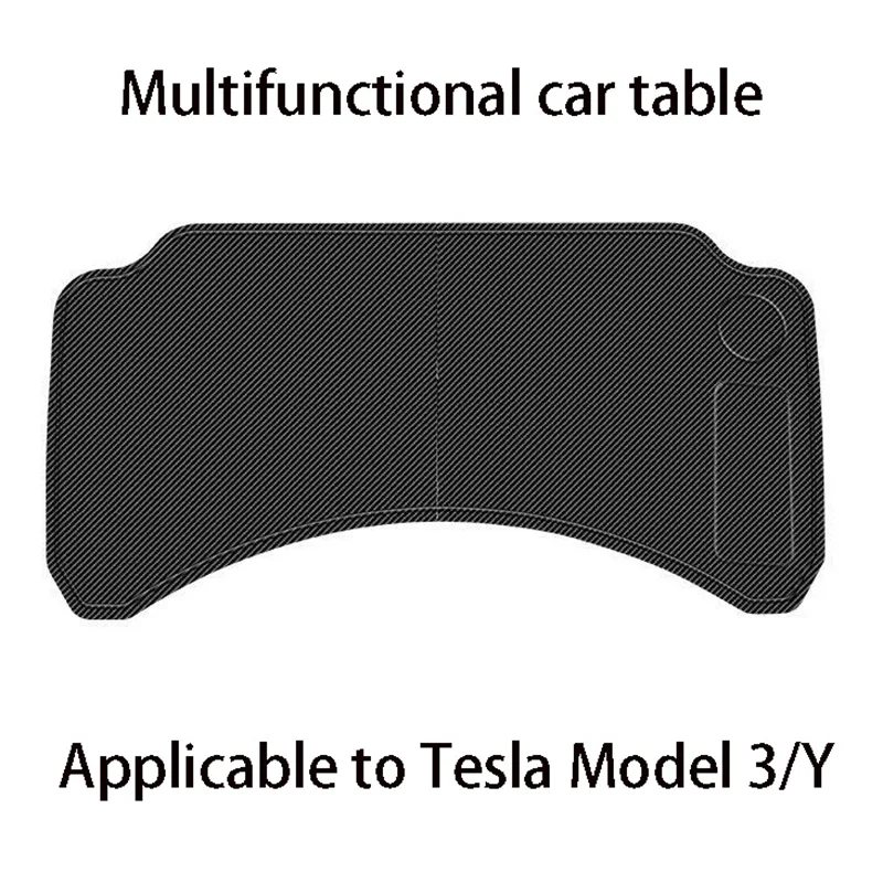 

For Tesla Model 3 Y 2021 Steering Wheel Table Board Laptop Notebook Desk Mount Stand Universal Eating Drinking Tray Holder