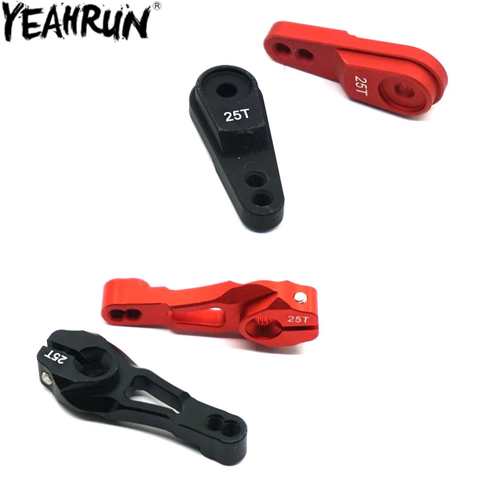 

YEAHRUN 25T Steering Servo Arm Horn 20/24mm for 1:10 Traxxas TRX4 TRX-4 RC Crawler Car Servo Upgrade Parts