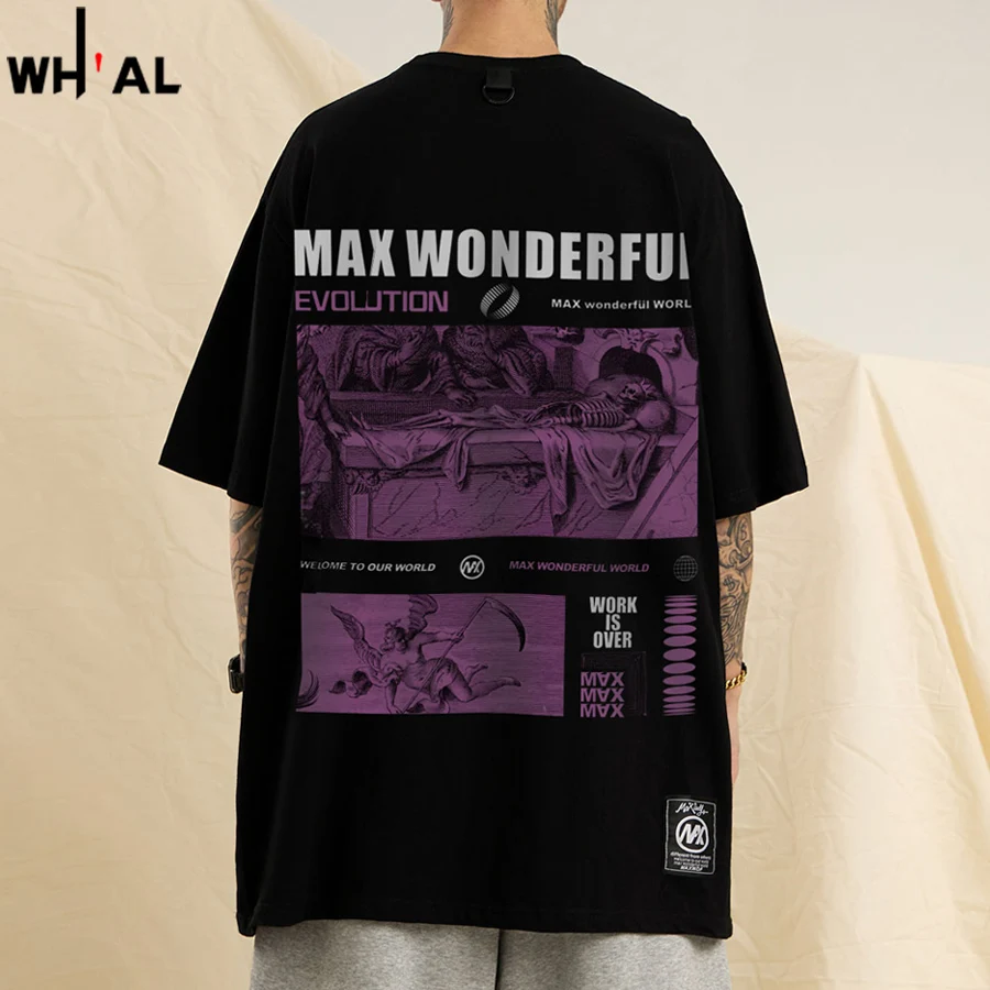 Новинка 2022 уличная одежда с буквенным принтом футболки для мужчин Повседневная