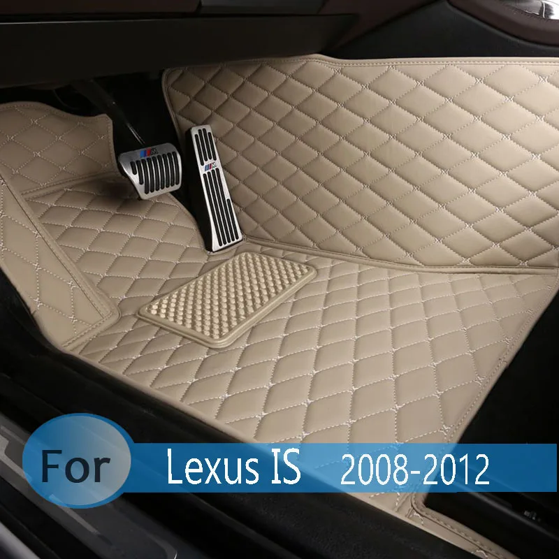 

For Lexus IS 2012 2011 2010 2009 2008 Car Floor Mats Carpets Waterproof Rugs Custom Cover Car Styling Interior Accessories