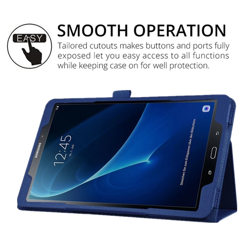 2021 Tab A8 чехол для Samsung Galaxy A7 10 4 Φ/T505 кожаный A 9 7 T550 Обложка TabA 1 T580 T510 T515 планшета |