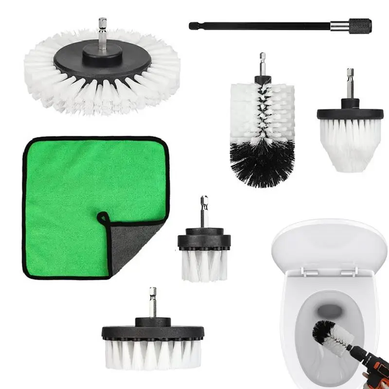 

Электрические щетки для чистки, набор из 7 щеток для дрели, насадки, набор для чистки автомобильной ванны, душевой плитки и раковины