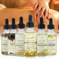 2pcs massage essential oil new 120ml high capacity for skin care pure natural lavender eucalyptus rose lemon grass ylang tea oil