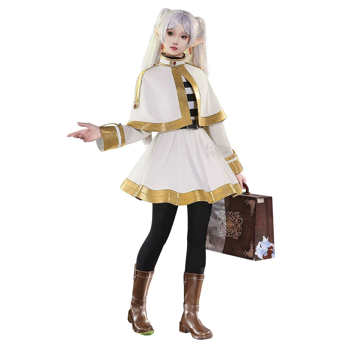Фото В НАЛИЧИИ: Костюм для косплея Фрирен (Frieren Cosplay) из аниме DUDU-SR, женский костюм ведьмы на Хэллоуин, косплей Фрирен №5
