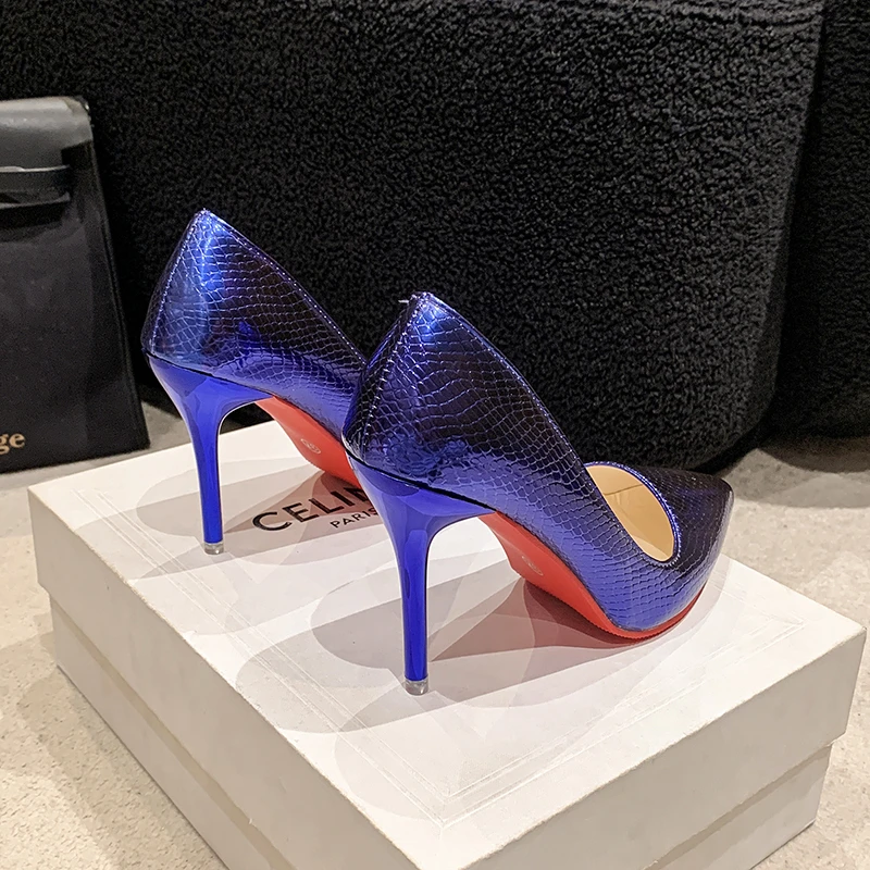 Женские туфли-лодочки Новинка лета 2024 модные кожаные элегантные женские