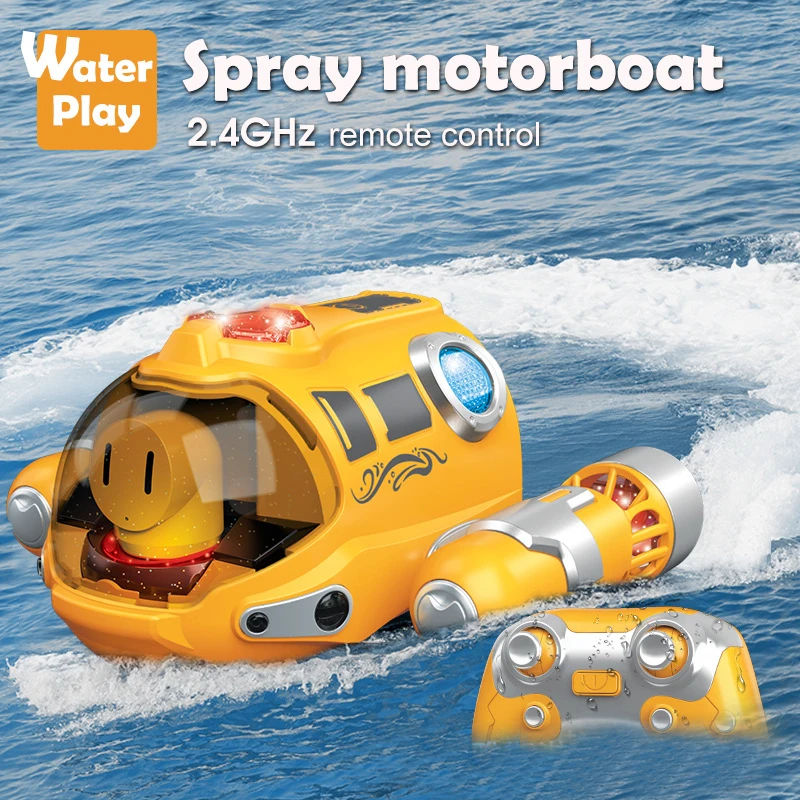 2023 новая мини-Лодка на дистанционном управлении с пультом дистанционного управления 2,4G, детские водные игрушки, подарок на день рождения, подводная лодка, игрушки в форме лодки