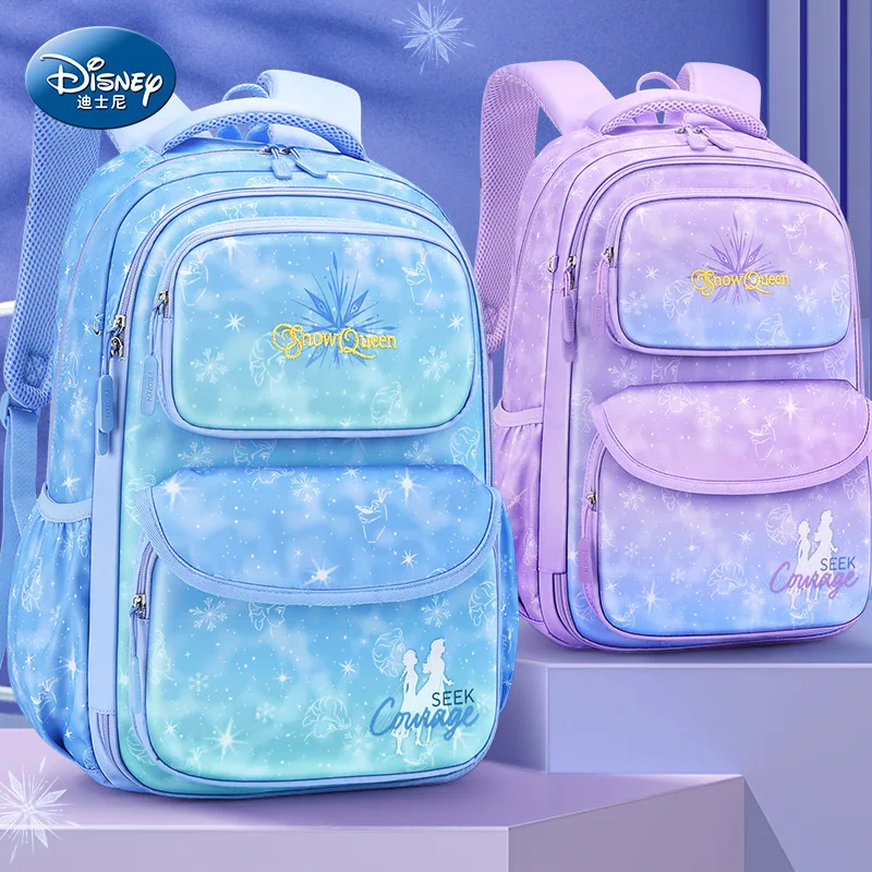 

Disney Backpack Frozen Elsa Princess Cartoon Schoolbag Girl Cute Primary School Bag Kindergarten Cute Backpack Kids Student Gift