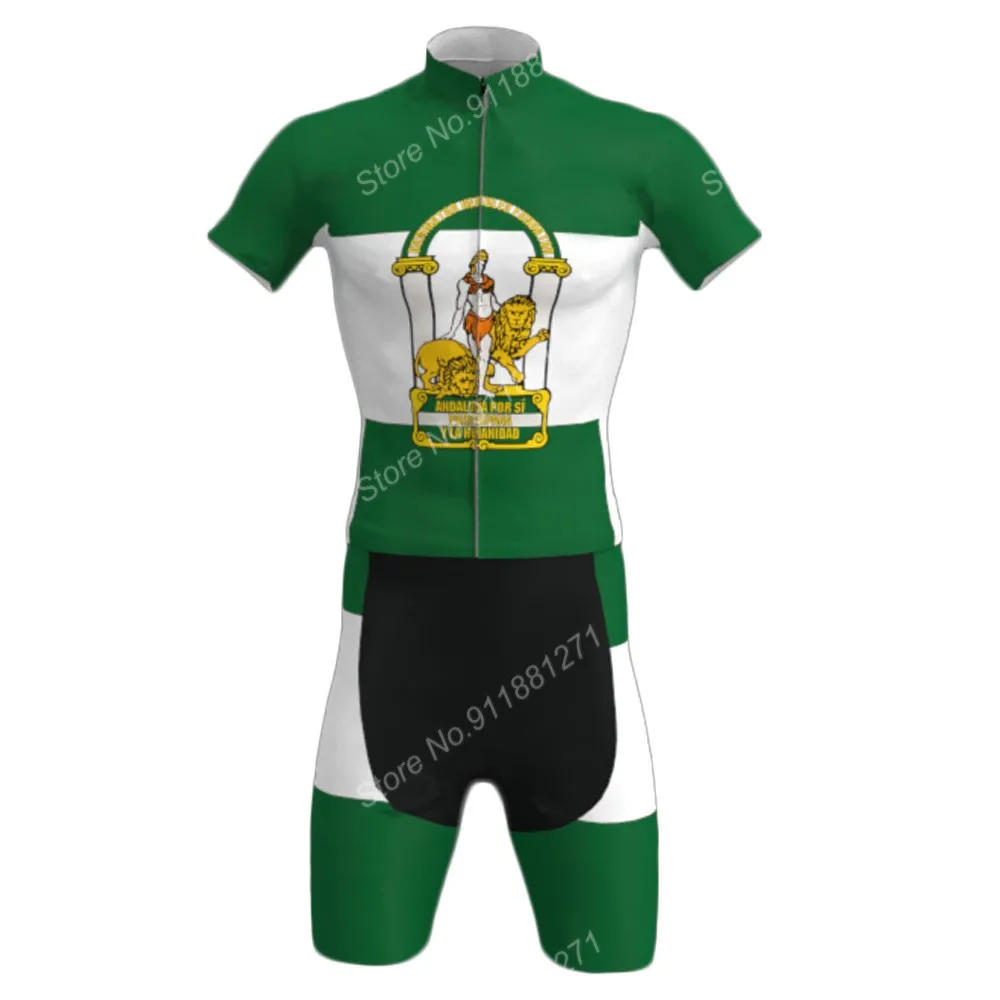 

Maillot Andalucía Cycling Jersey Set Summer Andalusia Cycling Clothing Road Bike Shirt Suit Bicycle Bib Shorts MTB Ciclismo Ropa