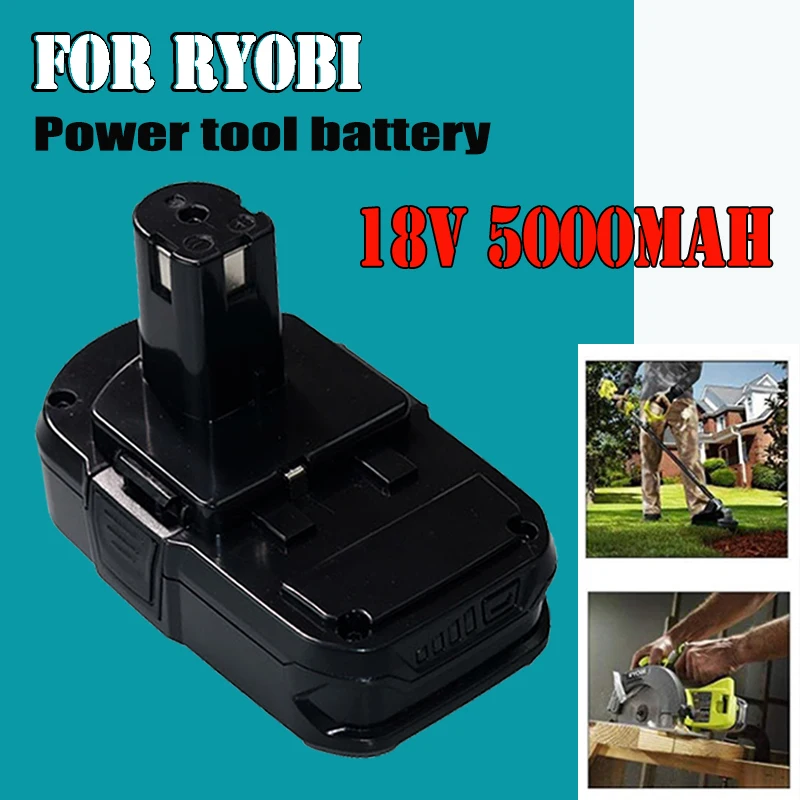 Беспроводной литий-ионный аккумулятор для Ryobi P107 18 в 5000 мАч P104 P105 P102 P103 P109 P108 P100