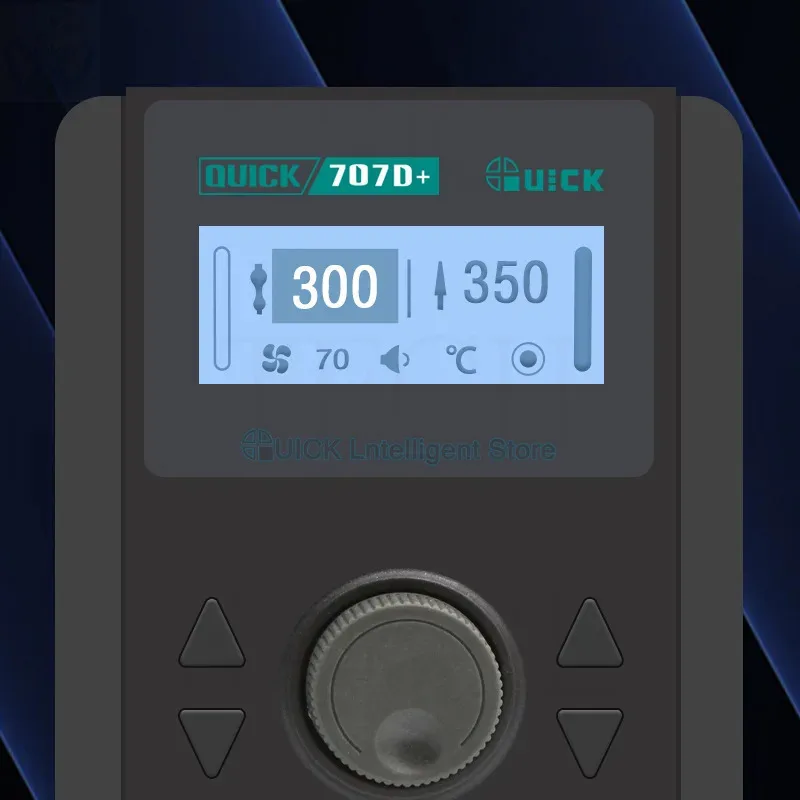 Паяльная станция QUICK 707D + паяльник с термофеном 708D 709D два в одном для ремонта