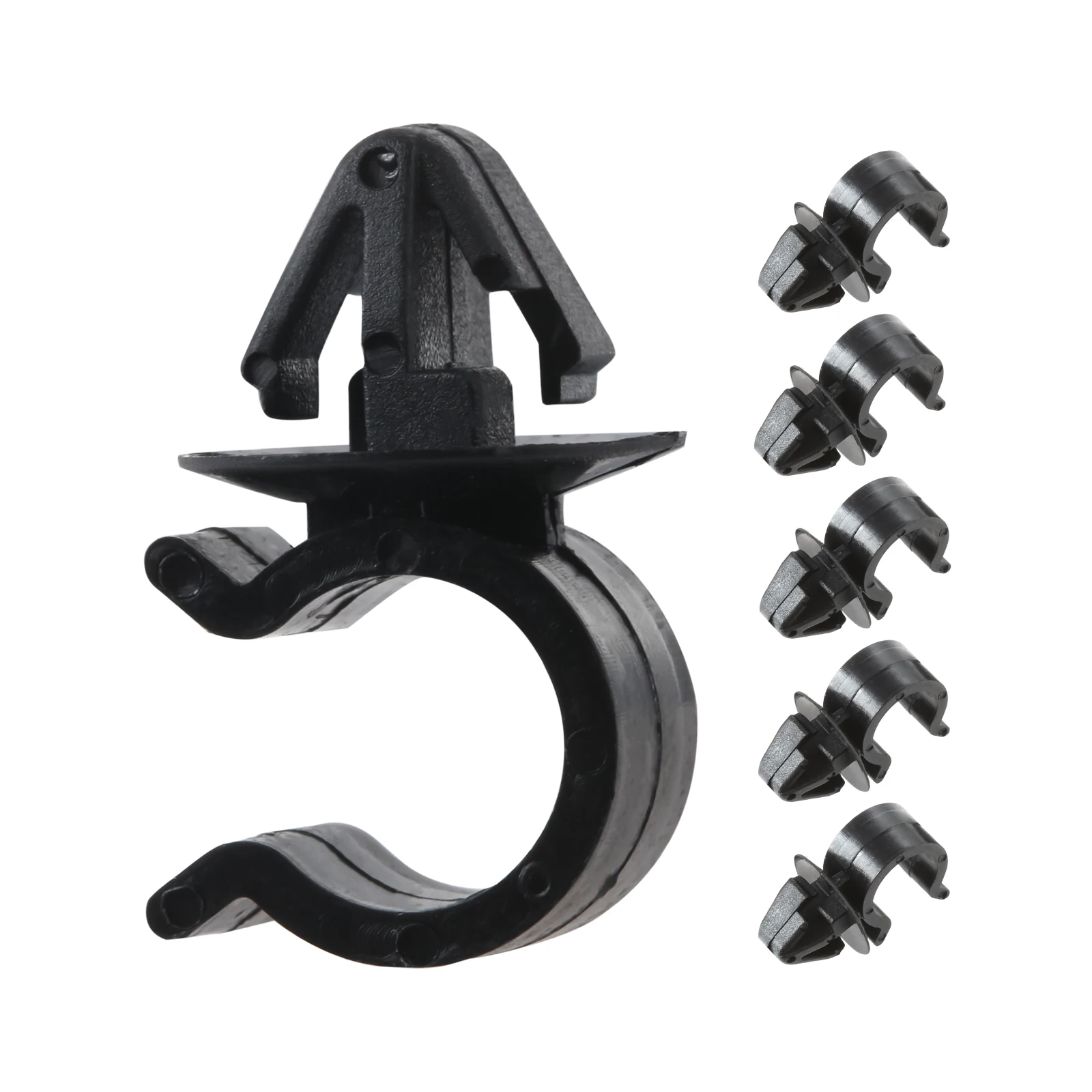 

30Pcs Car Hood Support Prop Rod Clips Snap Car Parts for Hood Cover Bumper Fender Automobile Car Accessories Clamp Black 12mm