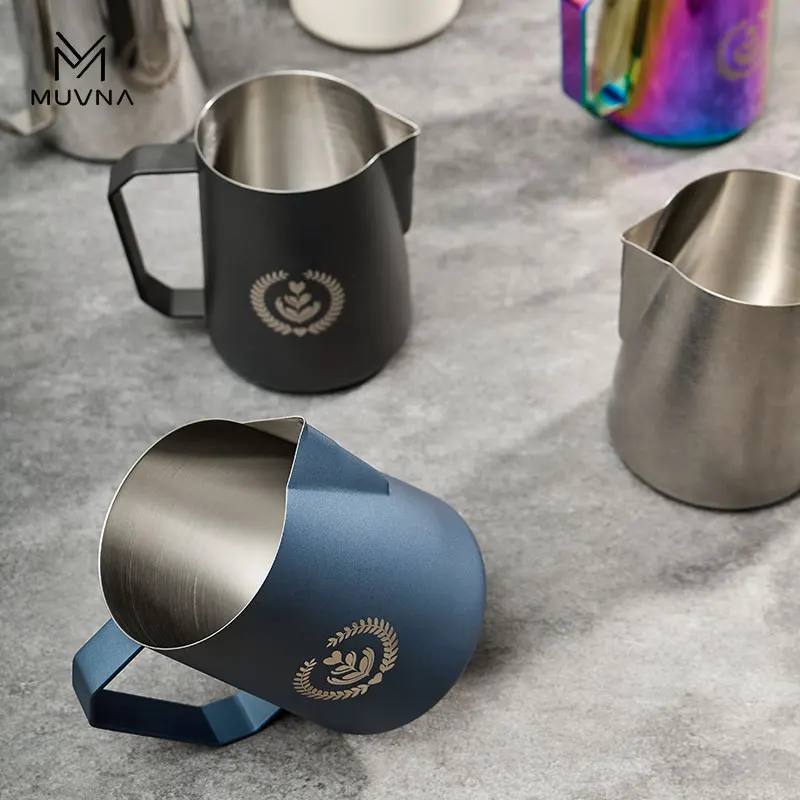 Кувшин для молока MUVNA эспрессо кувшин взбивания кофе 350/450/600 мл латте с широкой