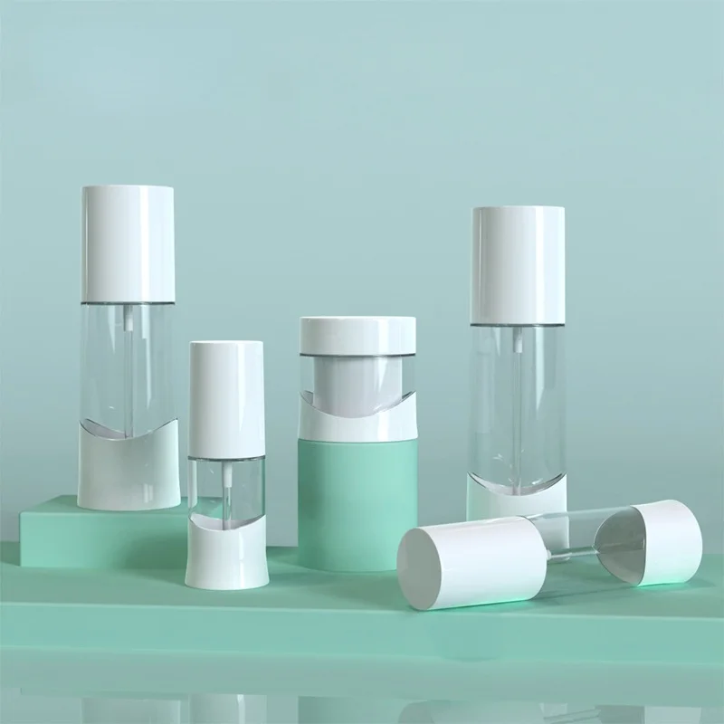 

Transparent Spray Refillable Bottle Portablere Plastic Vacuum Pump Bottle Sub Bottling Travel Spray Lotion Facial Cream Bottles