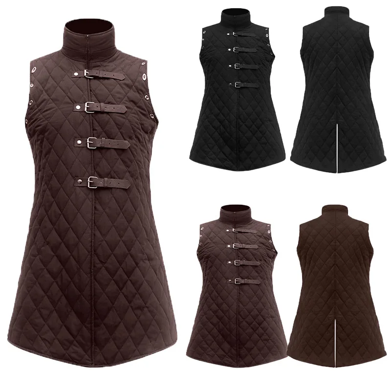 Костюм Gambeson армированный жилет Aketon пальто в средневековом стиле викингов яркий