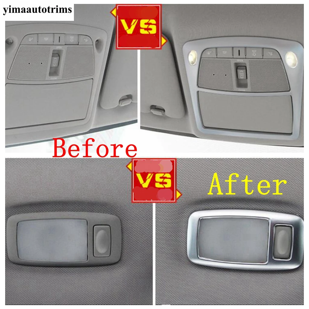 Передние и задние лампы для чтения на крыше декоративная рамка накладка из