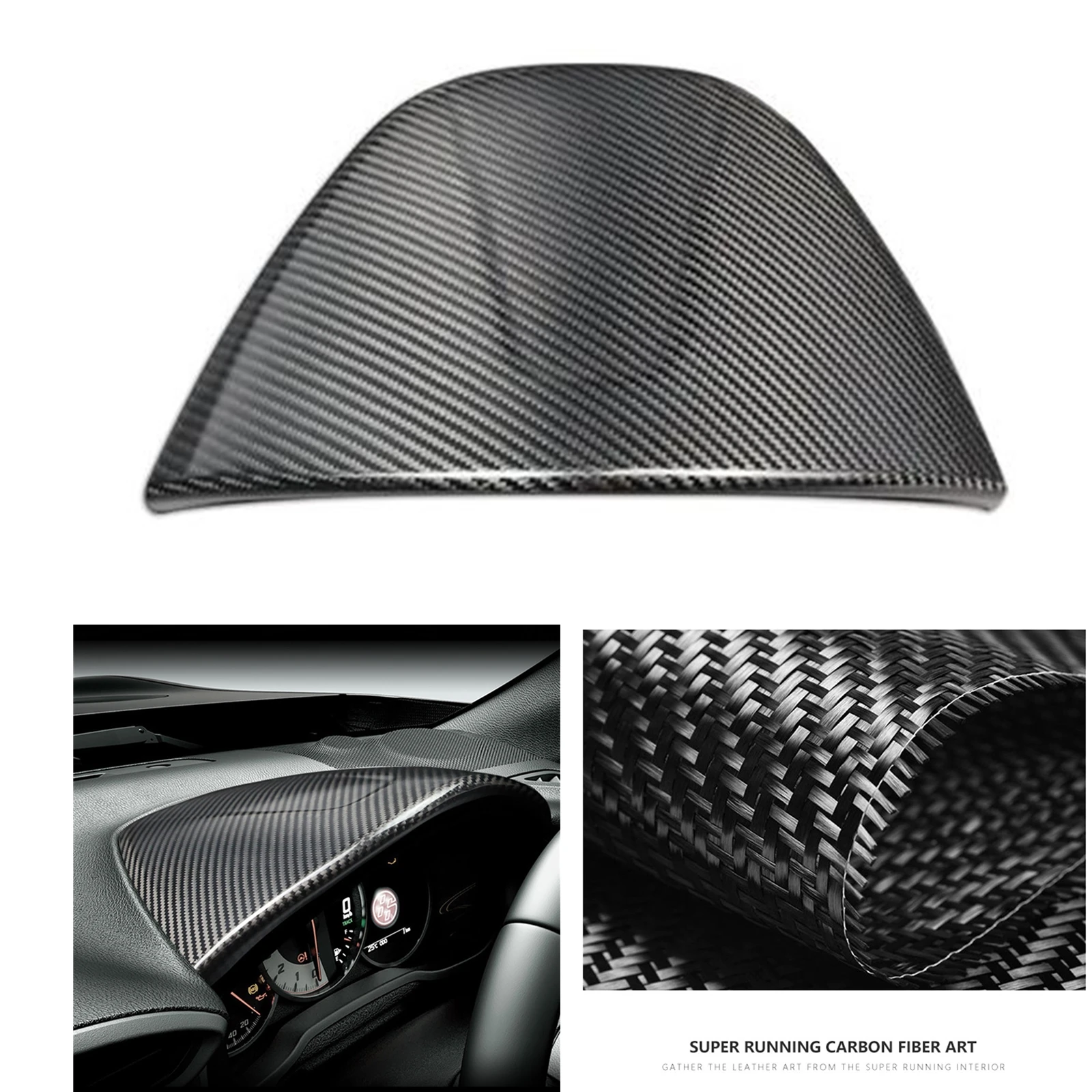 

Real Carbon Fiber Front Dashboard Gauge Pod Dash Board Upper Cover Meter Cap For TOYOTA GT86 86 Scion FR-S Subaru BRZ 2012-2020