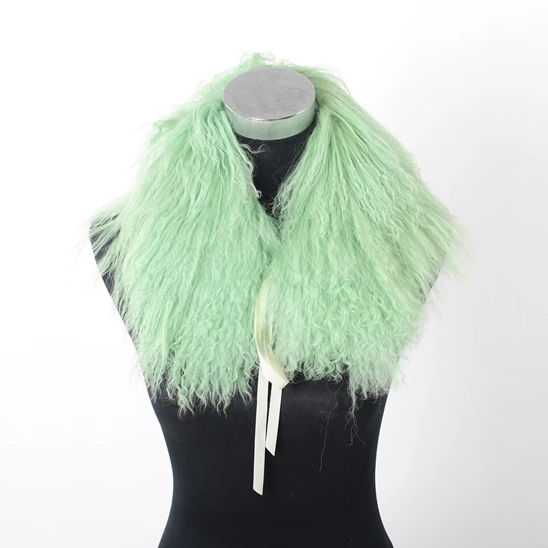 Аксессуары для женской одежды модный шарф из монгольского меха ягненка |