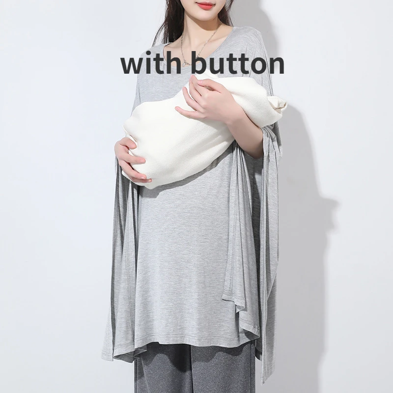Breastfeeding Covers Mom Nursing Cover Up Baby Feeding Covers Solid Modal Postpartum Outing Scarf Shawl Breastfeeding Homewear enlarge