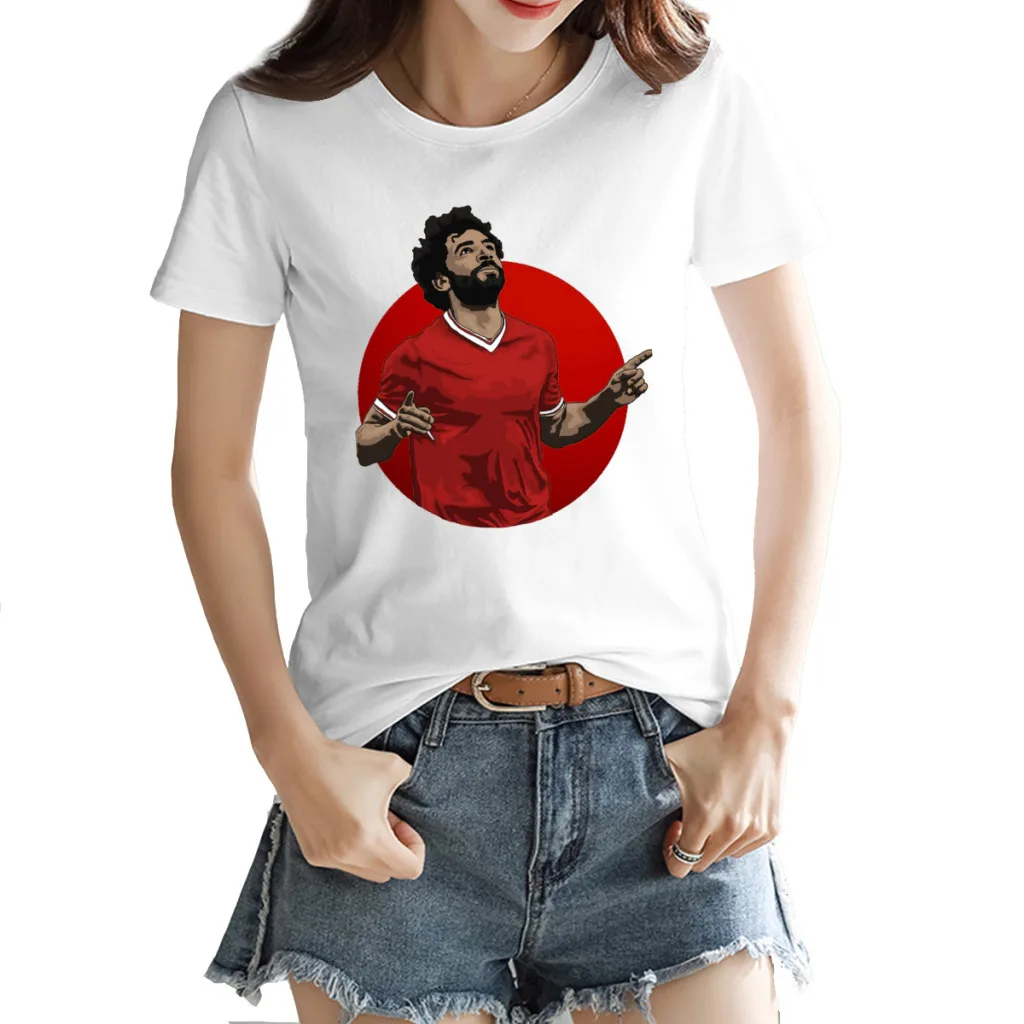 

Tshirt Egypt Mohamedss and Salahss 11 Football Team Women's T-shirt Graphic Home Motion Champion Top quality Eur Size