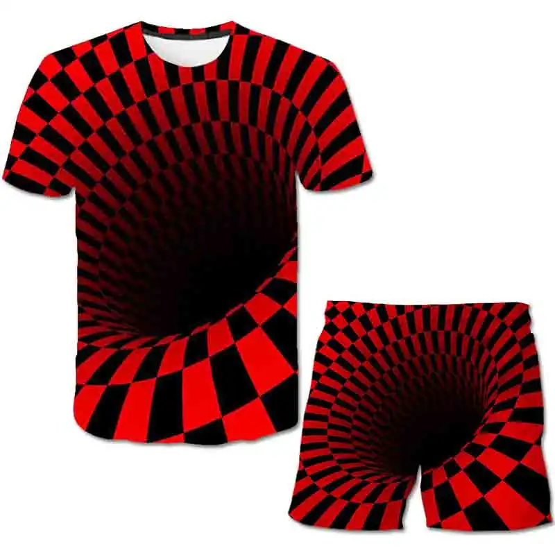 

2pcs/set Summer Whirlpool Clothing Baby Boys Girls Short Sleeves T Shirts Shorts Suits 3d Printed Cartoon Casual Costume Outfits
