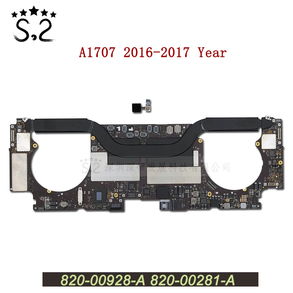

Original Tested A1707 Logic Board With Touch ID For Macbook Pro Retina 15.4" Motherboard 820-00928-A 2016-2017 Year