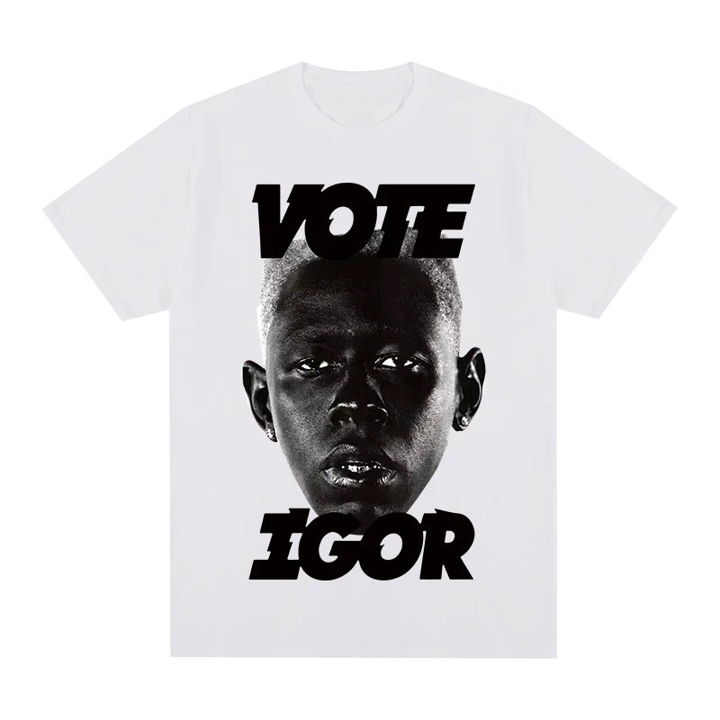 

vote igor Tyler The Creator Golf Wang rapper hip hop music t-shirt Cotton Men T shirt New TEE TSHIRT Womens