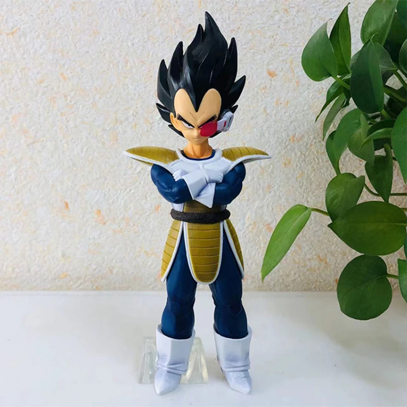 

Dragon Ball Figure Black Hair Vegeta Combats Anime GK Accessories PVC Model Doll