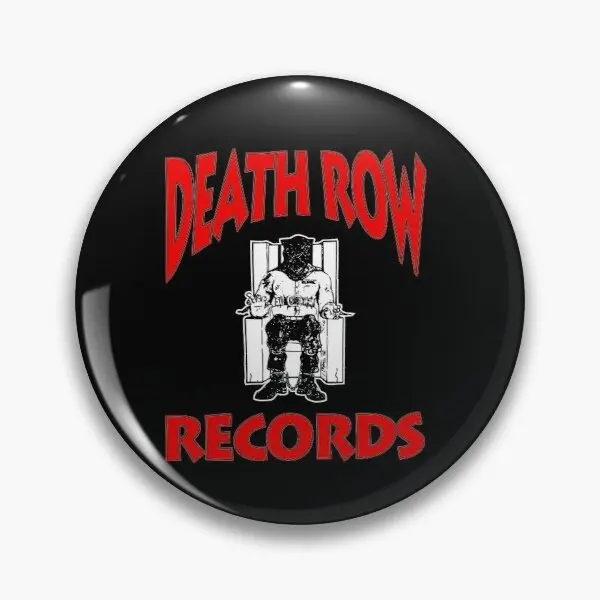 Death Row Records  Customizable Soft Button Pin Creative Jewelry Hat Decor Metal Cartoon Lover Clothes Collar Lapel Pin Funny