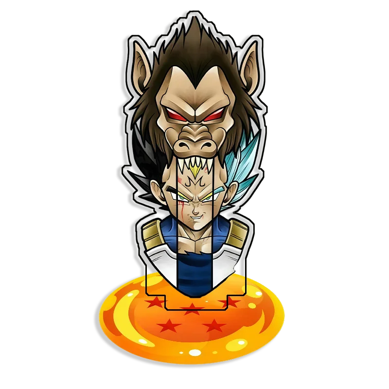 Фото Настольная акриловая фигурка 15 см: Сон Гоку, Бульма, Пуар, Чи-Чи из Dragon Ball. Сделано своими руками. Аниме-декор для рабочего стола. Подарок для фанатов. №4