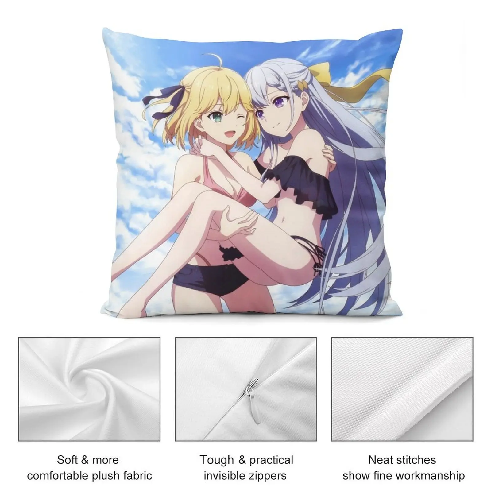 Tensei Oujo to Tensai Reijou no Mahou Kakumei Роскошная декоративная подушка для диванной подушки