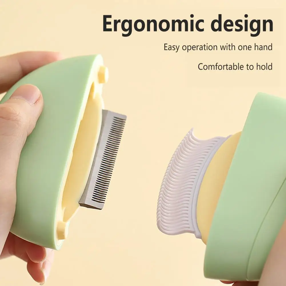 

Pet Comb for Dogs Cat Hair Brush Compact Portable Pet Comb 3-in-1 Design for Dog Hair Removal Cat Massage Grooming Supplies