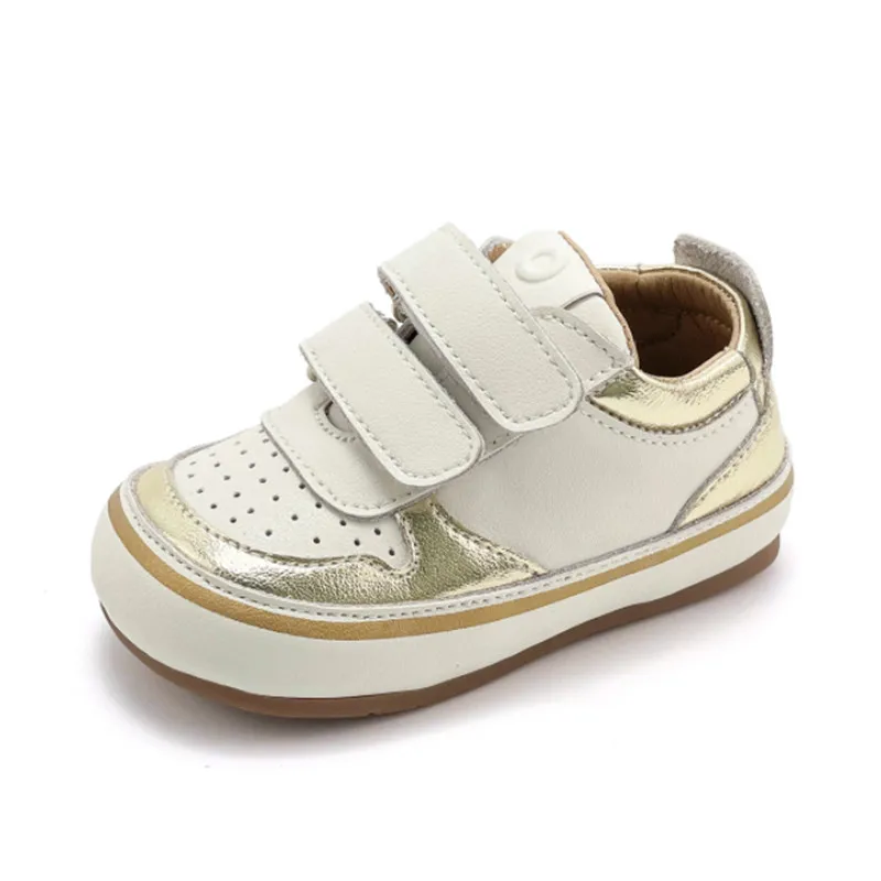 2023 New Autumn Baby Shoes Leather Toddler Girls Barefoot Sh