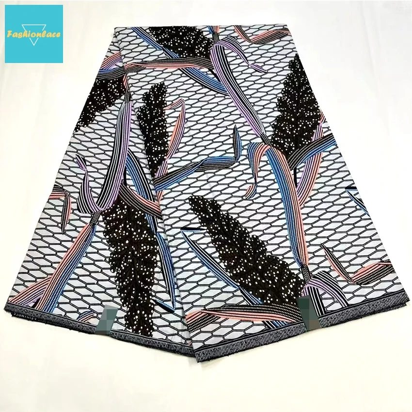 Java африканская ткань с принтом 6 ярдов Анкара настоящий восковой принт хлопковая