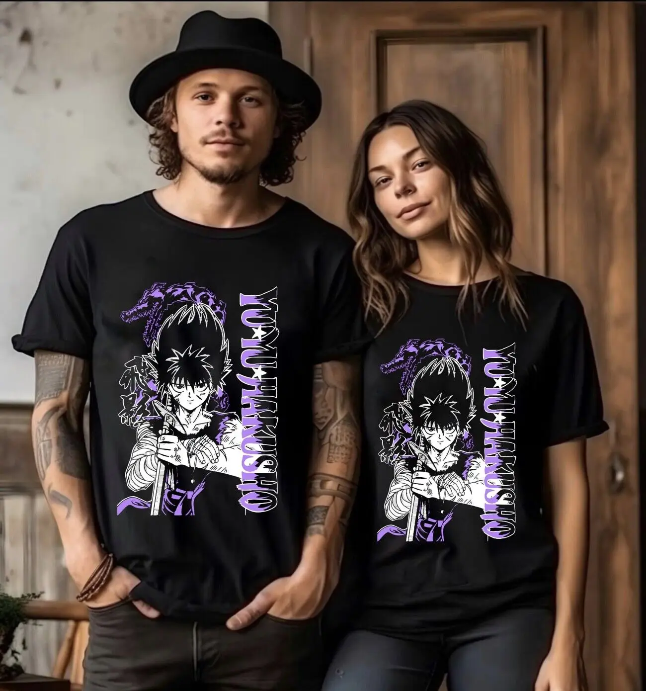 Футболка Yu Hakusho Yusuke Kuwabara Kurama Hiei Koenma футболка с аниме для девочек топы унисекс