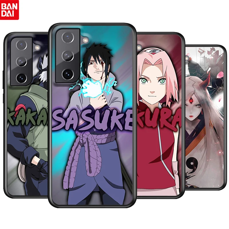

Hot Anime Naruto Sasuke For Samsung Galaxy S22 S21 S20 Ultra Plus Pro S10 S9 S8 S7 4G 5G TPU Soft Black Phone Case Funda Coque