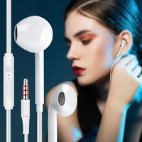 3 5mm in ear wired headphones bass stereo earbuds sports earphone music headset with microphone for iphone samsung xiaomi huawei