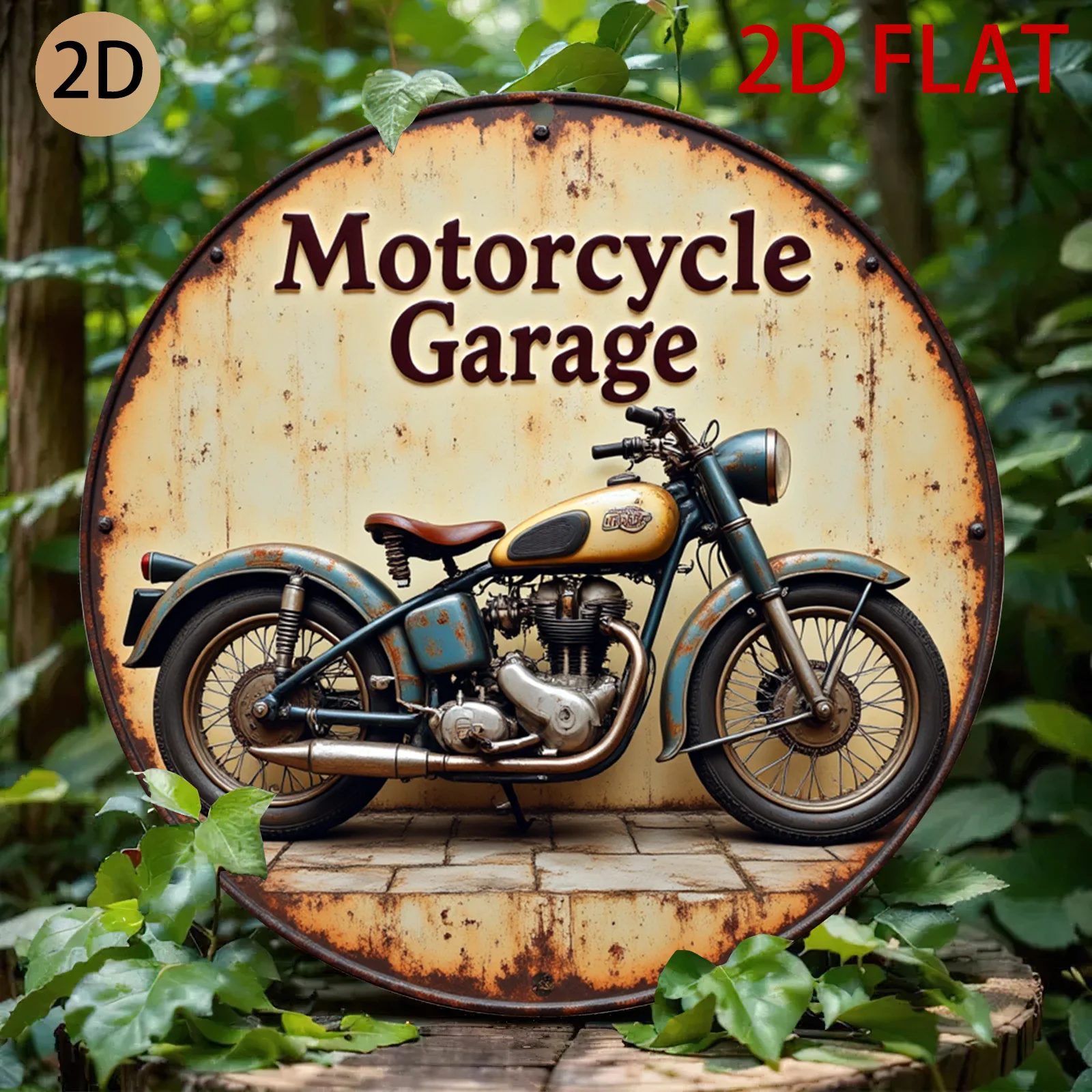 

Металлическая табличка «Мотоциклетный гараж»