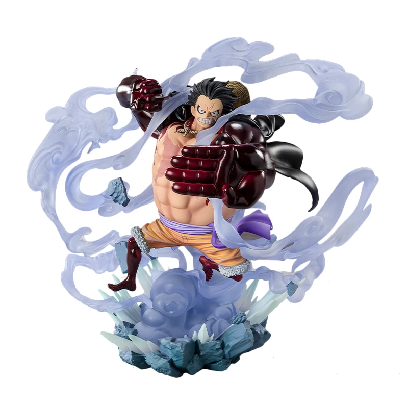 

BANDAI Original Figuarts ZERO Super Fierce Battle Monkey D. Luffy -Gear 4 One Piece Anime Action PVC Figure Complete Model