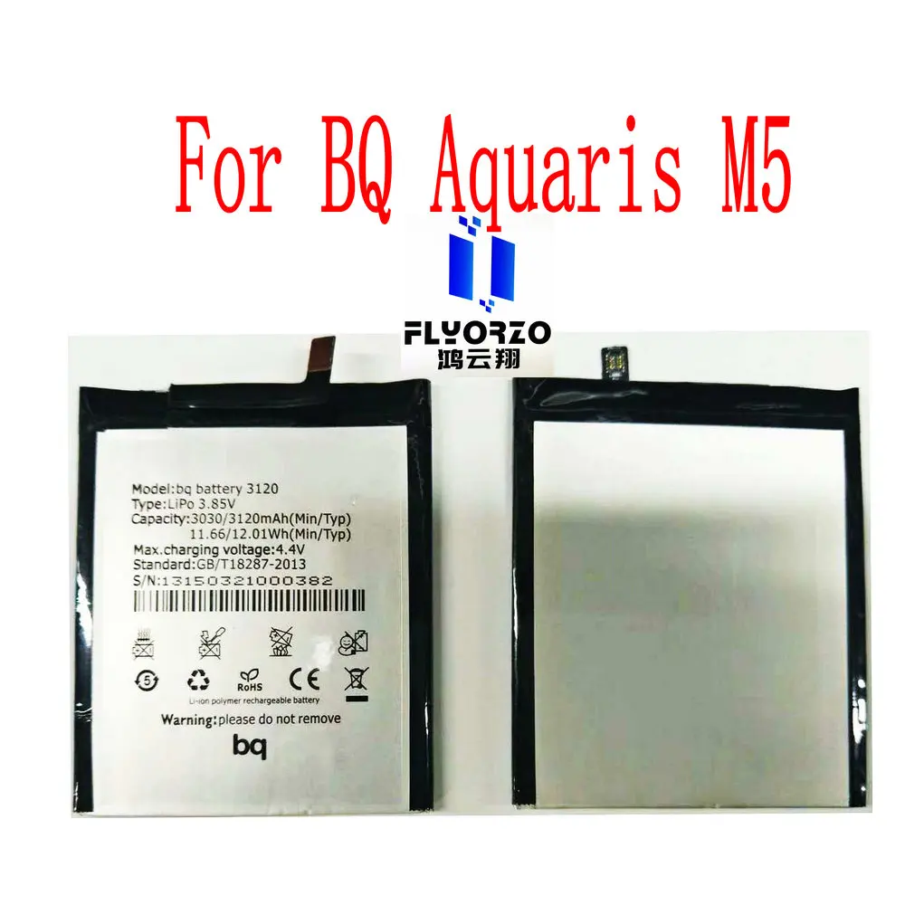 High Quality 3120mAh bq battery 3120 Battery For BQ Aquaris M5 Mobile Phone