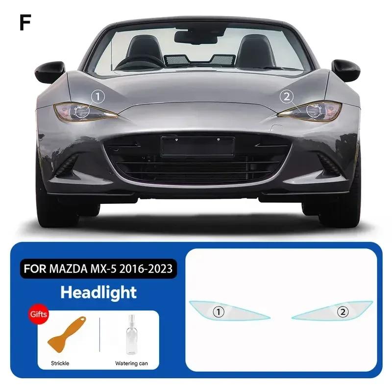 

Защитная пленка для Mazda MX 5 2016-2023 PPF Kit прозрачная пленка для зеркала заднего вида против царапин прозрачная пленка для автомобильных фар аксессуары